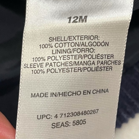 Wonderkids Corduroy Button Up Blazer with Elbow Patches Coat Jacket Baby Size12M - Picture 11 of 11